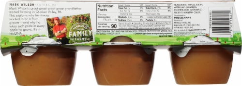 Musselman's® Cinnamon Applesauce Cups Perspective: back