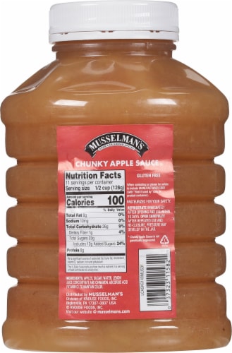 Musselman's Chunky Apple Sauce Perspective: back