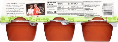 Musselman's® No Sugar Added Strawberry Apple Sauce Perspective: back