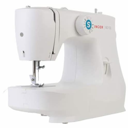 Singer M2100 Sewing Machine with 63 Stitch Applications and Accessories, White Perspective: back
