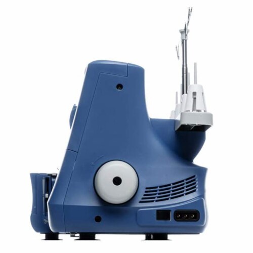 Singer S0230 Serger Sewing Machine w/Included Accessory Kit & Free Arm, Blue Perspective: back