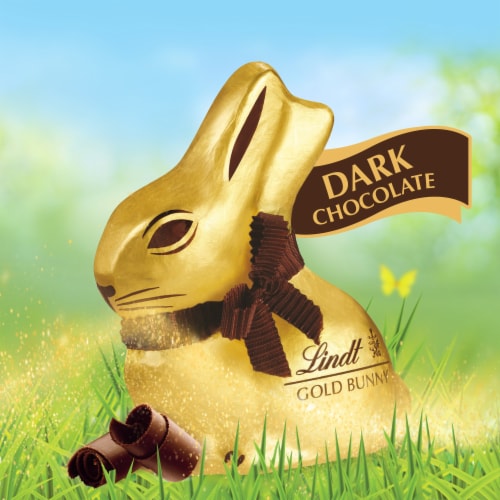 Lindt GOLD BUNNY Dark Chocolate Easter Candy Bunny Perspective: back