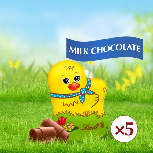 Lindt Mini Chicks Milk Chocolate Easter Candy Pack Perspective: back