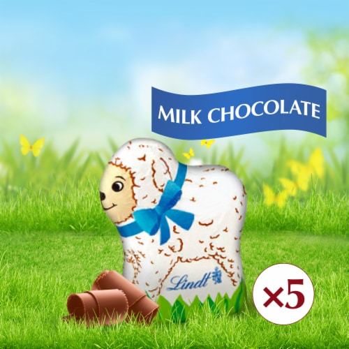 Lindt Mini Lambs Milk Chocolate Easter Candy Pack Perspective: back