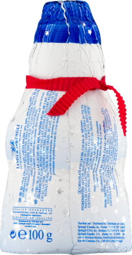 Lindt Chocolate Snowman Perspective: back