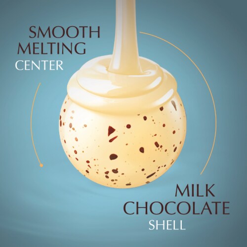 Lindt LINDOR Stracciatella Cookies & Cream White Chocolate Candy Truffles Bag Perspective: back