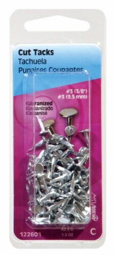 Hillman No. 6 X 1/2 in. L Galvanized Silver Steel Cut Tacks 1 pk Hillman No. 6 X 1/2 in. L Galvanized Silver Steel Cut Tacks 1 pk