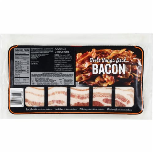 Hormel® Black Label Thick Cut Maple Bacon Perspective: back