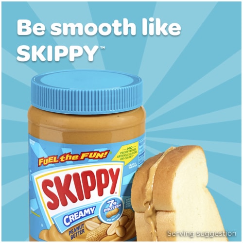 Skippy® Creamy Peanut Butter Spread Perspective: back