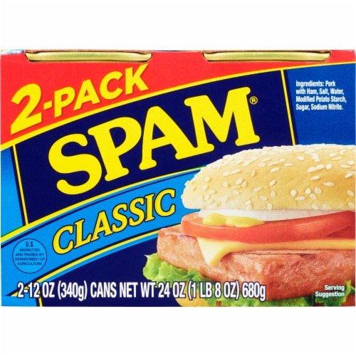 SPAM® 2-Pack Classic Canned Luncheon Meat Perspective: back