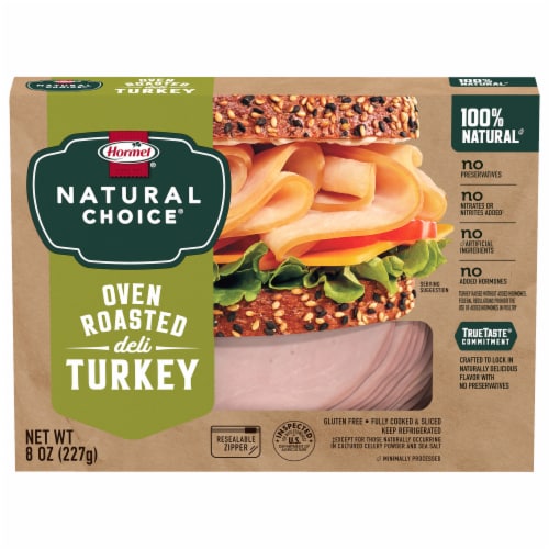 Hormel® Natural Choice® Oven Roasted Deli Turkey Lunch Meat Perspective: back