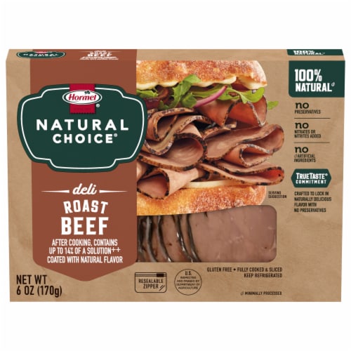 Hormel® Natural Choice® Roast Beef Deli Meat Perspective: back