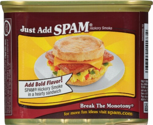 Spam® Hickory Smoke Flavored Meat Perspective: back