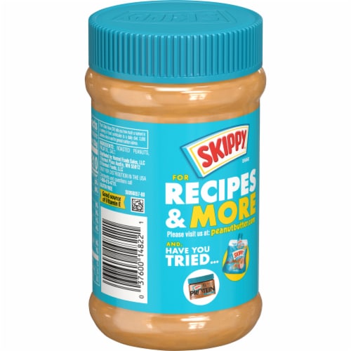 Skippy® No Sugar Added Creamy Peanut Butter Spread Perspective: back