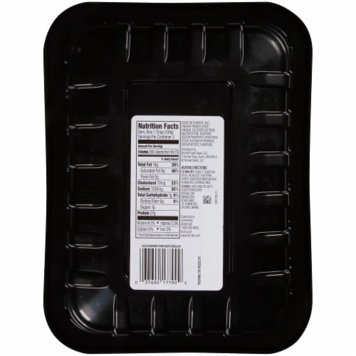 Hormel® Fully Cooked Smoked Bone-In Pork Chops Perspective: back
