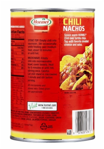 Hormel Chili With Beans Perspective: back
