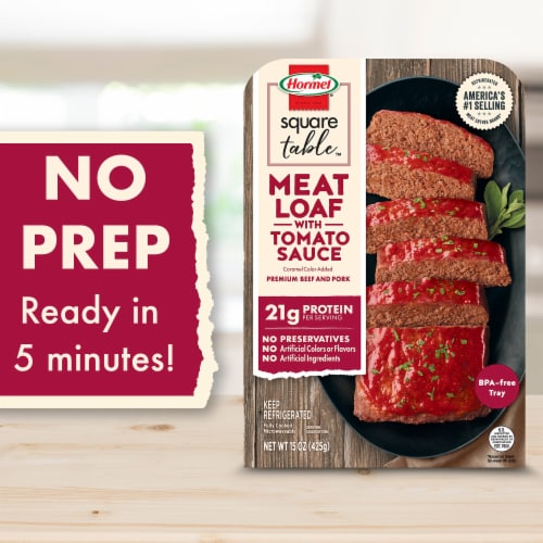 Hormel® Homestyle Meatloaf With Tomato Sauce Fully Cooked Entree, 15 Oz. Perspective: back
