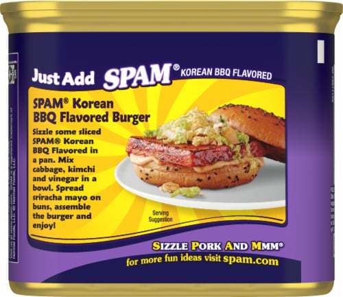Spam® Korean BBQ Flavored Canned Meat Perspective: back