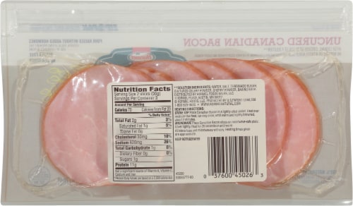 Hormel® Natural Choice® Uncured Canadian Bacon Perspective: back
