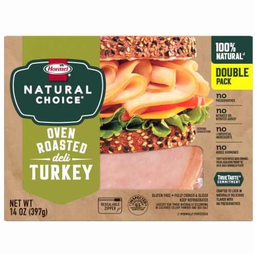 Hormel® Natural Choice® Oven Roasted Turkey Deli Meat Perspective: back