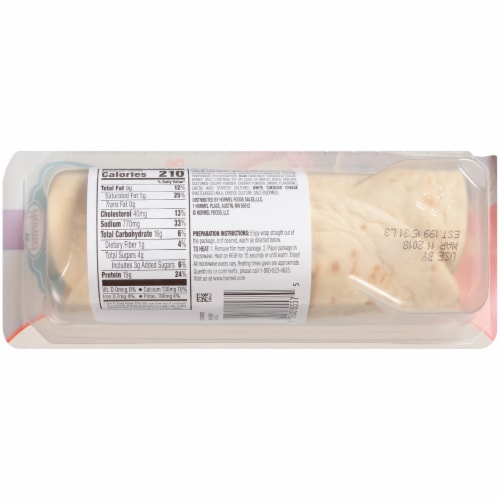 Hormel® Natural Choice™ Ham & Cheddar Flatbread Wrap Perspective: back