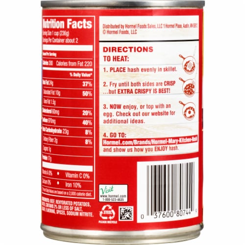 Mary Kitchen® Homestyle Corned Beef Hash Perspective: back