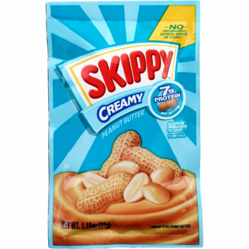 Skippy® Individual Squeeze Packs Creamy Peanut Butter Perspective: back