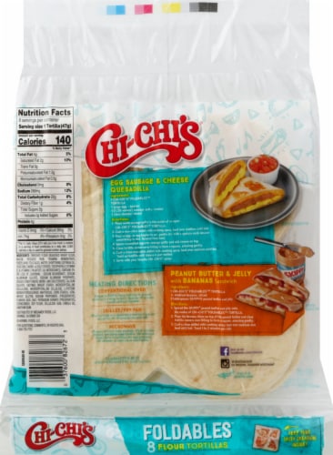 Chi-Chi's® Foldables™ Flour Tortillas Perspective: back