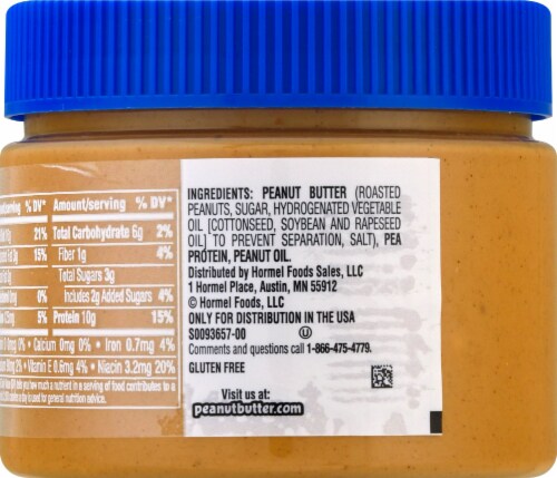 Skippy® Protein Chunky Peanut Butter Perspective: back