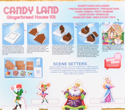 Cookies United Candyland Gingerbread House Kit Perspective: back