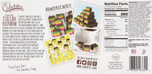 The Original Cakebites® Classic Italian Rainbow Cakebites Perspective: back