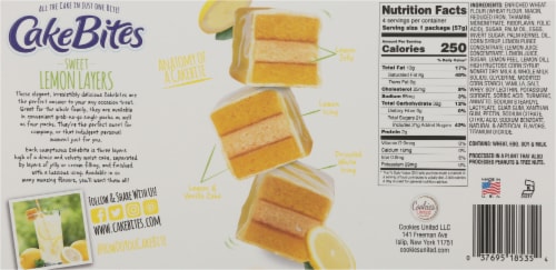 The Original Cakebites® Sweet Lemon Layer Cakebites Family Pack Perspective: back