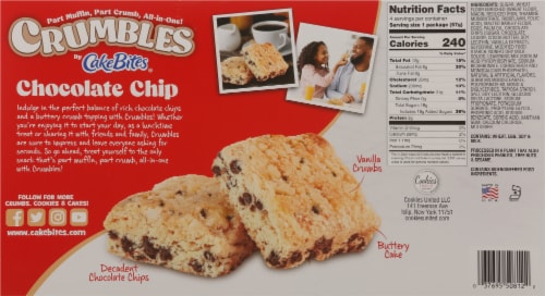 Cakebites® Chocolate Chip Crumbles Perspective: back