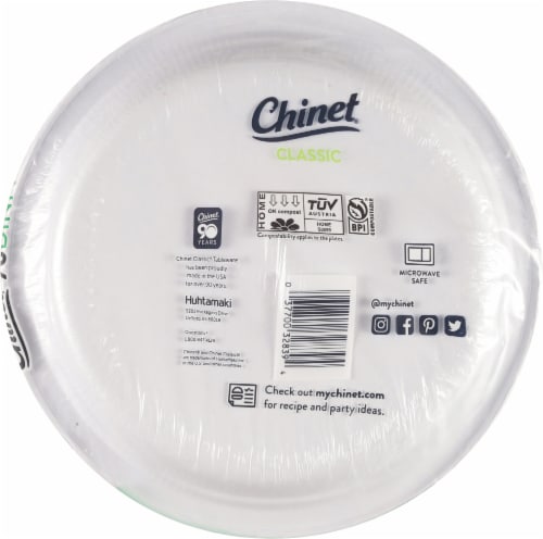 Chinet® Classic White Paper Dinner Plates, 70 ct / 10.375 in - Kroger