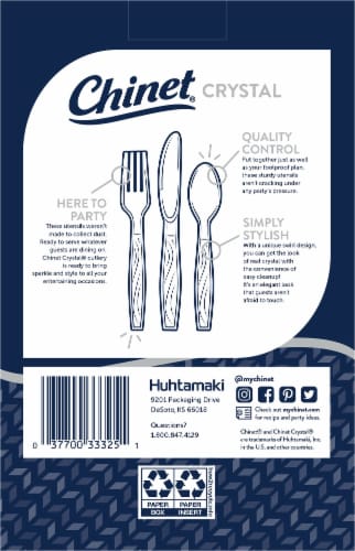 Chinet® Cut Crystal Premium Cutlery