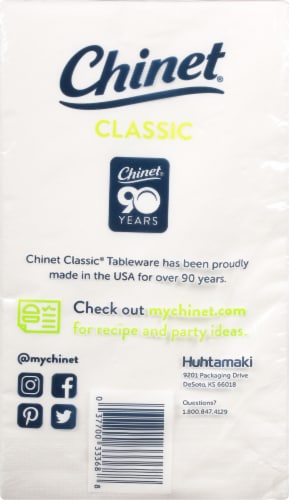 Chinet Premium Dinner Paper Napkins Perspective: back