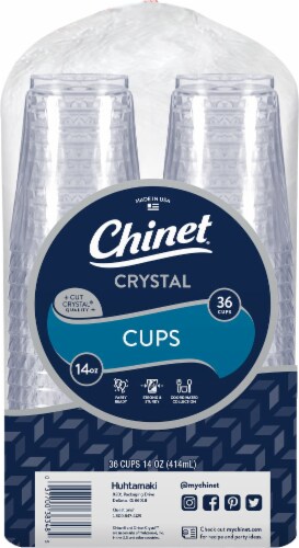 Chinet® Clear Crystal Plastic Cups, 32 ct - Food 4 Less