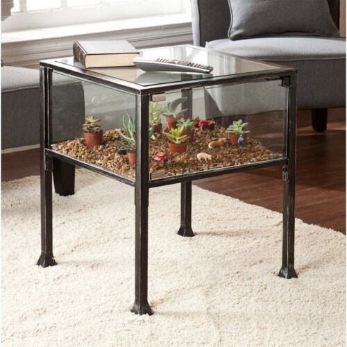 Terrarium display discount end table