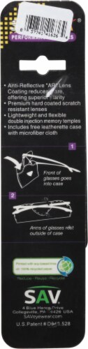 SAV Eyewear Sportex® +2.50 Performance Readers Perspective: back