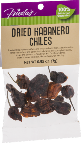 Frieda's® Simply Dried Habanero Chiles Perspective: back