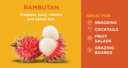 Frieda's® Rambas™ Rambutans Perspective: back