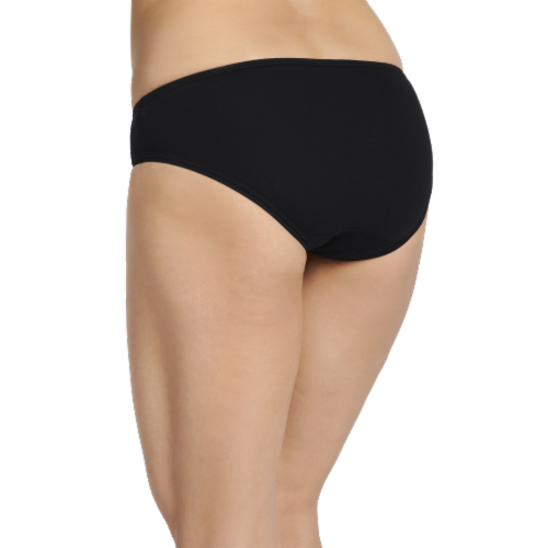 Jockey® Elance® Women's Bikini Panty - 3 Pack - Gray Heather/Charcoal Heather/Black Perspective: back