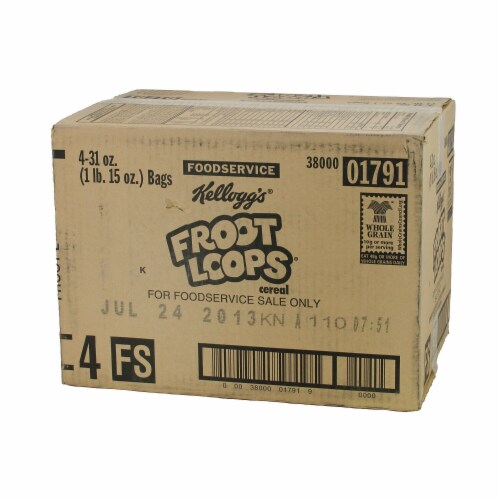 Kellogg's Froot Loops Bulk Cereal 31 oz. 505742 Perspective: back