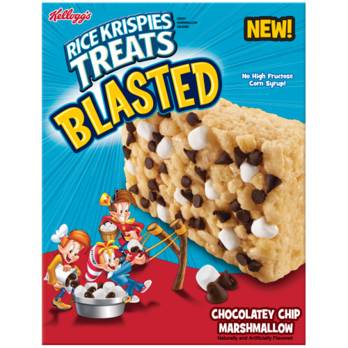 Kellogg's Rice Krispies Chocolate Chip Marshmallow Treats Perspective: back
