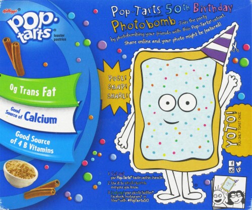 Pop-Tarts Frosted Brown Sugar Cinnamon Toaster Pastries Perspective: back
