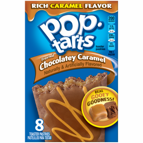 Pop-Tarts Frosted Chocolatey Caramel Toaster Pastries Perspective: back