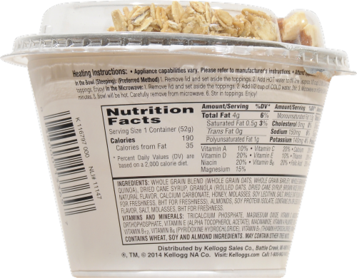 Kellogg's Special K Honey Nut Crunch Perspective: back