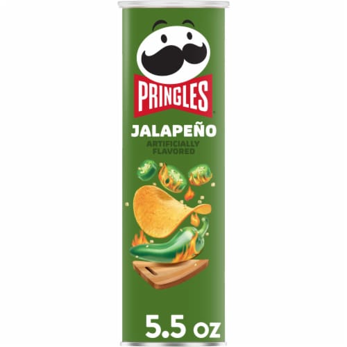 Pringles® Jalapeno Potato Crisps Chips Perspective: back