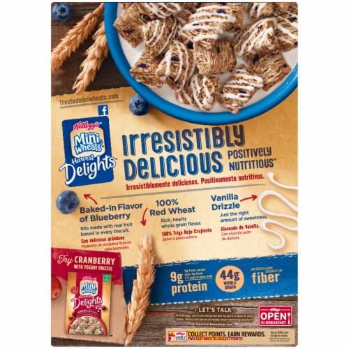 Mini-Wheats Harvest Delights Blueberry Vanilla Perspective: back