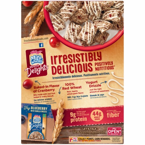Kellogg's® Mini-Wheats® Harvest Delights™ Cranberry Yogurt Perspective: back